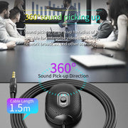 New 3.5mm Interface 360° Pickup Video Conference Omnidirectional Microphone Skype Language Chat Microphone eprolo