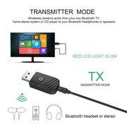 New 5.0 Bluetooth Audio Receiver Transmitter Three in One USB Adapter TV Computer Car SY319 eprolo