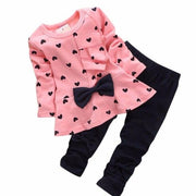 New Baby Girls Clothes Sets lovely Heart-shaped - Sunny Side Store