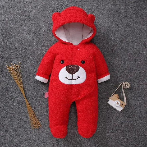 New Born Baby Footies 2022 Winter Warm Clothing 3 9 6 12 Month Baby Kids Boys Girls Cotton Newborn Toddler Infant Footies Sunny Side Store