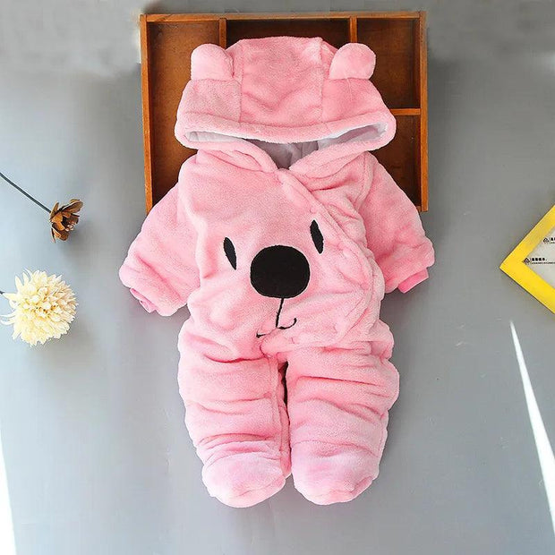 New Born Baby Footies 2022 Winter Warm Clothing 3 9 6 12 Month Baby Kids Boys Girls Cotton Newborn Toddler Infant Footies Sunny Side Store