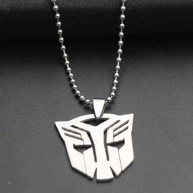 New Cartoon Movie Silicone Transformer Prime Car Necklace Kids Bag Pendant Stainless Steel Friends Gift Bead Chains Charms - Sunny Side Store Sunny Side Store  0.99