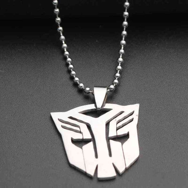 New Cartoon Movie Silicone Transformer Prime Car Necklace Kids Bag Pendant Stainless Steel Friends Gift Bead Chains Charms - Sunny Side Store Sunny Side Store  0.99