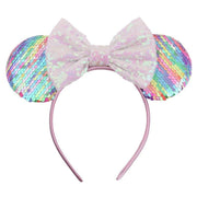 New hairband girl headwear mermaid sequin Mickey headband children's hair accessories - Sunny Side Store