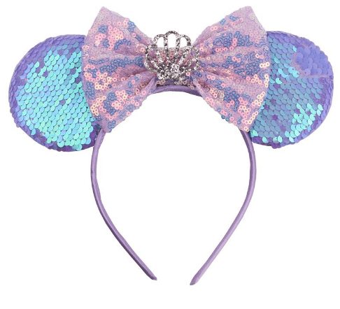 New hairband girl headwear mermaid sequin Mickey headband children's hair accessories - Sunny Side Store