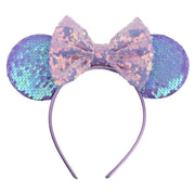 New hairband girl headwear mermaid sequin Mickey headband children's hair accessories - Sunny Side Store