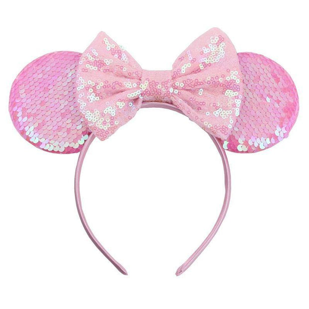 New hairband girl headwear mermaid sequin Mickey headband children's hair accessories - Sunny Side Store