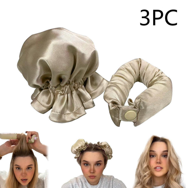 New Heatless Curl Stick With Cloth Cover Cute Ball Head Hair Curler Headband Hair Rollers Wave Form Curling Rod Hair Style Tools Gadgets - Sunny Side Store