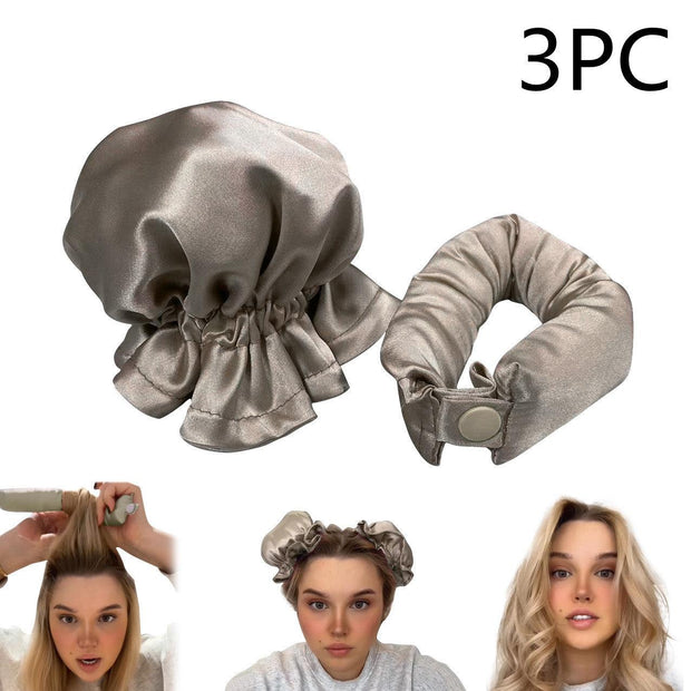 New Heatless Curl Stick With Cloth Cover Cute Ball Head Hair Curler Headband Hair Rollers Wave Form Curling Rod Hair Style Tools Gadgets - Sunny Side Store