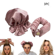 New Heatless Curl Stick With Cloth Cover Cute Ball Head Hair Curler Headband Hair Rollers Wave Form Curling Rod Hair Style Tools Gadgets - Sunny Side Store