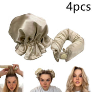 New Heatless Curl Stick With Cloth Cover Cute Ball Head Hair Curler Headband Hair Rollers Wave Form Curling Rod Hair Style Tools Gadgets - Sunny Side Store