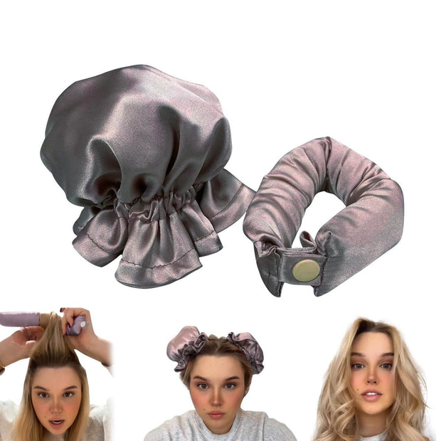 New Heatless Curl Stick With Cloth Cover Cute Ball Head Hair Curler Headband Hair Rollers Wave Form Curling Rod Hair Style Tools Gadgets - Sunny Side Store