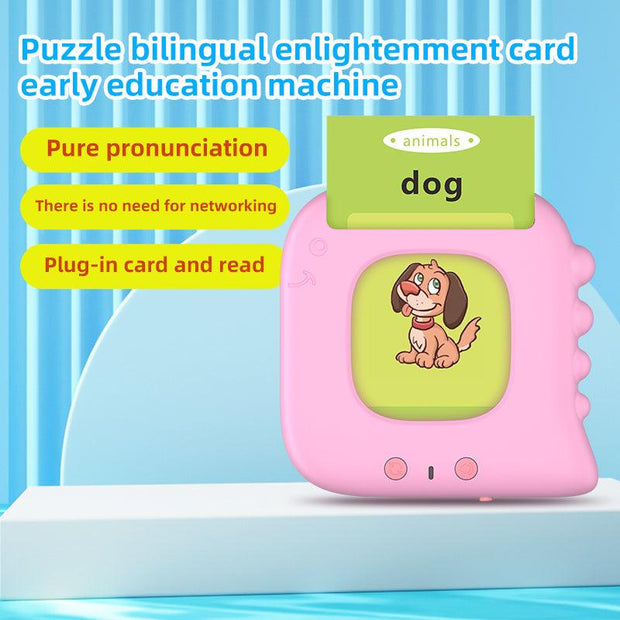 New Puzzle Enlightenment Card Early Education Children's Toys Enlightenment English Card Machine Learning Machine Audio Puzzle eprolo