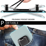 New Square Double Magic Ring Phone Holder Stand Metal Phone Holder Foldable Mobile Phone Stand Folding Sticky Desktop eprolo