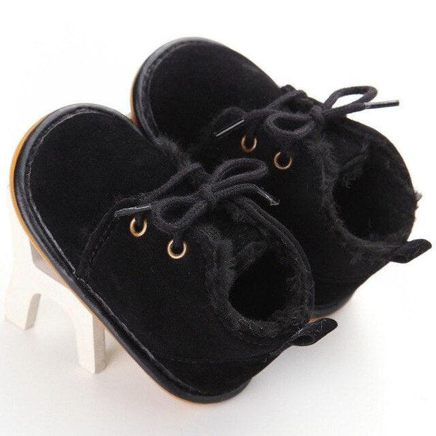 Newborn Baby Girl Boy Shoes Warm Snow Boots Toddler Infant Booties Prewalker Black White Pink eprolo