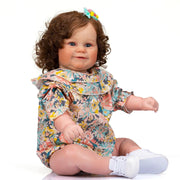 NPK Reborn Toddler Popular Maddie Cute Girl Doll with Rooted Brown hair Soft Cuddle Body High Quality Doll - Sunny Side Store Sunny Side Store  54.50