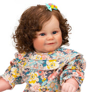 NPK Reborn Toddler Popular Maddie Cute Girl Doll with Rooted Brown hair Soft Cuddle Body High Quality Doll - Sunny Side Store Sunny Side Store  54.50