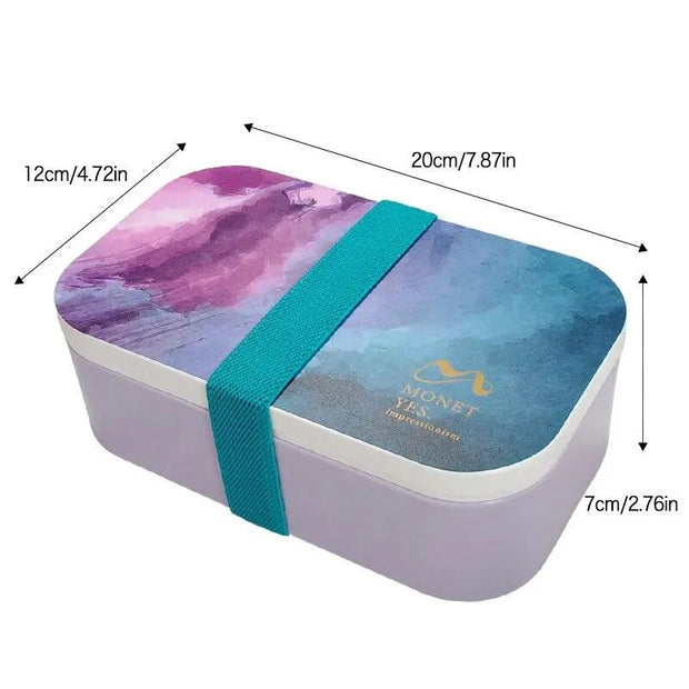 Office Worker with Lunch Box Japanese-Style Portable Microwave Bento Box Separated Storager Insulation Heated Lunch Box - Sunny Side Store Sunny Side Store  12.73