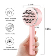 One-key Self-cleaning Hair Brush For Women Curly Hair Brush Anti-Static Airbag Massage Comb Airbag Massage Scalp Comb Professional Detangling One-key Self-cleaning - Sunny Side Store