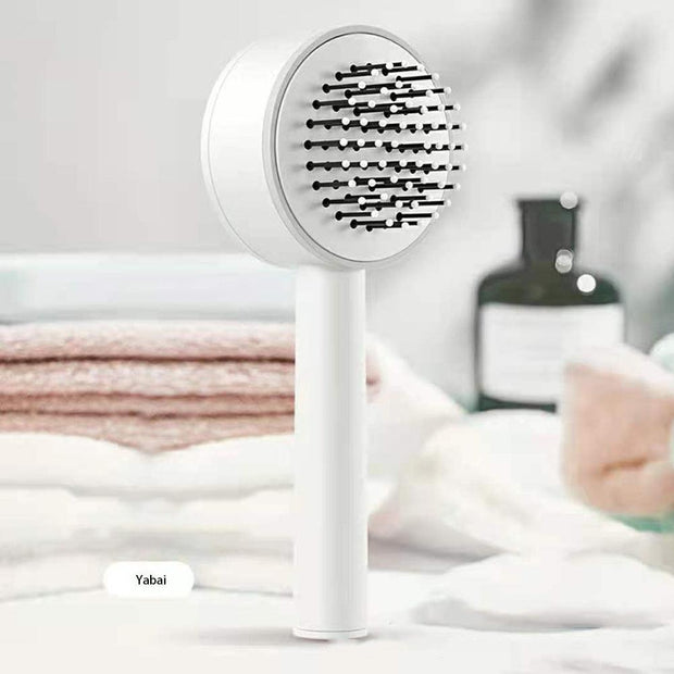 One-key Self-cleaning Hair Brush For Women Curly Hair Brush Anti-Static Airbag Massage Comb Airbag Massage Scalp Comb Professional Detangling One-key Self-cleaning - Sunny Side Store