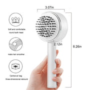 One-key Self-cleaning Hair Brush For Women Curly Hair Brush Anti-Static Airbag Massage Comb Airbag Massage Scalp Comb Professional Detangling One-key Self-cleaning - Sunny Side Store