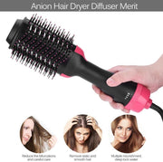 One-Step Electric Hair Dryer Comb Multifunctional Comb Straightener Hair Curling - Sunny Side Store