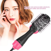 One-Step Electric Hair Dryer Comb Multifunctional Comb Straightener Hair Curling - Sunny Side Store