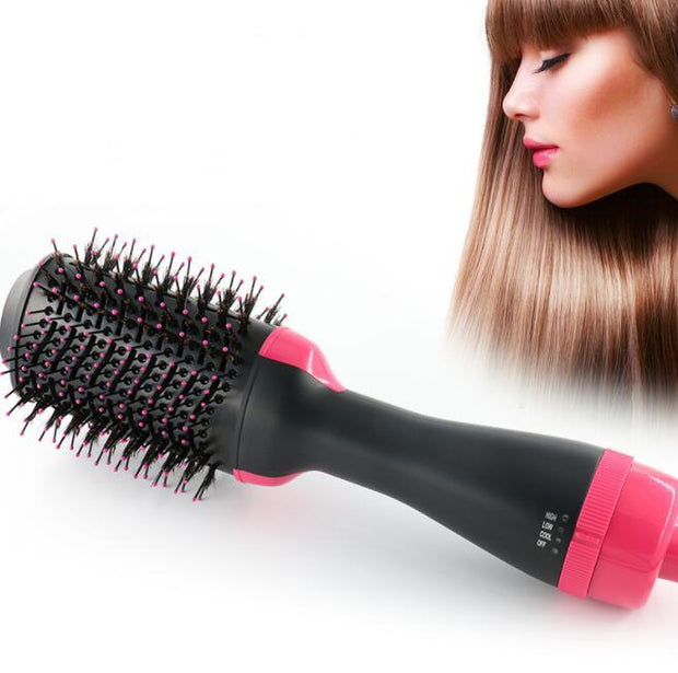 One-Step Electric Hair Dryer Comb Multifunctional Comb Straightener Hair Curling - Sunny Side Store