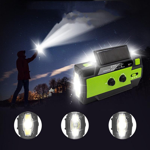 Outdoor Highlight Camping Lights Solar Hand Radio Sunny Side Store