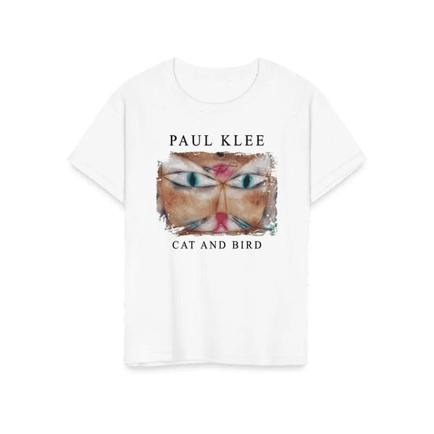 Paul Klee - Cat and Bird, 1928 Artwork T-Shirt - Sunny Side Store