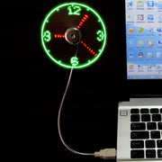 Peculiar led smart clock fan with temperature display real time usb flash word luminous fan Sunny Side Store