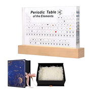 Periodic Table With 83 Kinds Of Real Elements Inside, Acrylic Periodic Table Of Elements Samples, Easy To Read, Creative Gifts For Science Lovers And Students - Sunny Side Store