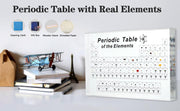 Periodic Table With 83 Kinds Of Real Elements Inside, Acrylic Periodic Table Of Elements Samples, Easy To Read, Creative Gifts For Science Lovers And Students - Sunny Side Store