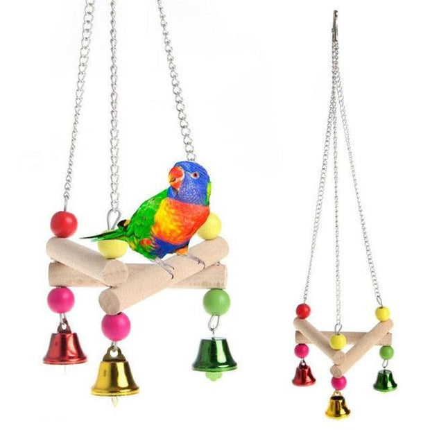 Pet Bird Hanging Swing Toy Birds Cage Pendant Chew - Sunny Side Store