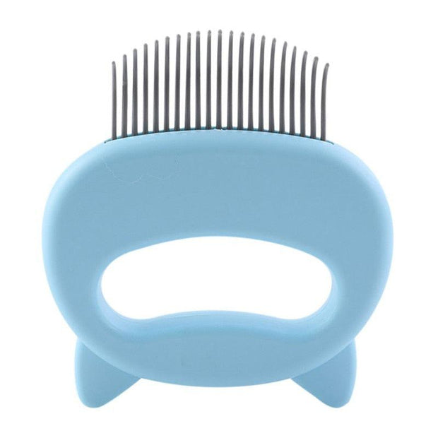 Pet Massage Brush Shell Shaped Handle Pet Grooming Massage Tool To Remove Loose Hairs Only For Cats New - Sunny Side Store