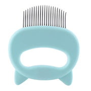 Pet Massage Brush Shell Shaped Handle Pet Grooming Massage Tool To Remove Loose Hairs Only For Cats New - Sunny Side Store