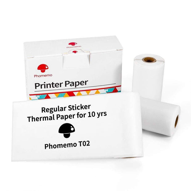 Phomemo Portable Mini Thermal Printer T02 Mini Pocket Label Printer DIY Self-adhesive Sticker Label Machine Various Label Paper - Sunny Side Store