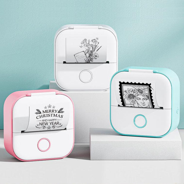 Portable Mini Thermal Label Printer Home Photo Printer Student Wrong Question Printer Bluetooth Mini Label Printer Price Tag - Sunny Side Store