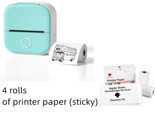 Portable Mini Thermal Label Printer Home Photo Printer Student Wrong Question Printer Bluetooth Mini Label Printer Price Tag - Sunny Side Store