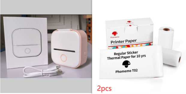 Portable Mini Thermal Label Printer Home Photo Printer Student Wrong Question Printer Bluetooth Mini Label Printer Price Tag - Sunny Side Store