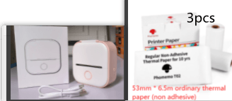 Portable Mini Thermal Label Printer Home Photo Printer Student Wrong Question Printer Bluetooth Mini Label Printer Price Tag - Sunny Side Store
