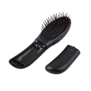 Power By Battery Electric Vibrating Hair Brush Comb Massager Black Hair Scalp Head Blood Circulation Massager Comb Brush - Sunny Side Store Sunny Side Store  2.46