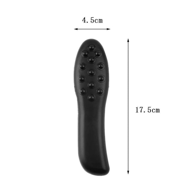 Power By Battery Electric Vibrating Hair Brush Comb Massager Black Hair Scalp Head Blood Circulation Massager Comb Brush - Sunny Side Store Sunny Side Store  2.46