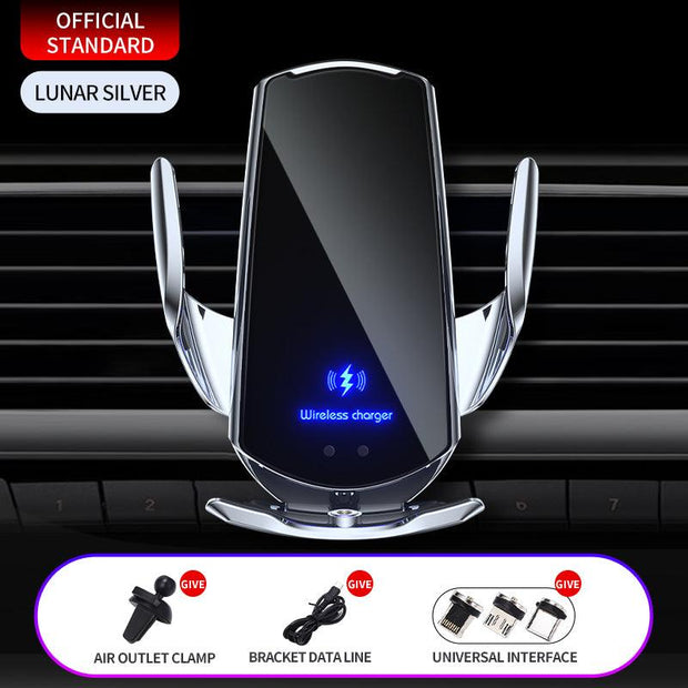 Q3 car wireless charging mobile phone holder 15W induction opening and closing car navigation stand supplies eprolo