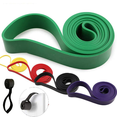 Resistance Bands 208CM Natural rubber Rally Fitness Body Building 41" Thin Yoga Pull Rope with door hook - Sunny Side Store Sunny Side Store  4.24