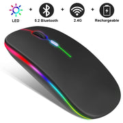 RGB Wireless Bluetooth Mouse - Sunny Side Store