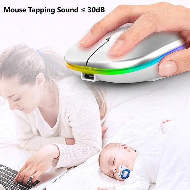 RGB Wireless Bluetooth Mouse - Sunny Side Store