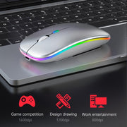 RGB Wireless Bluetooth Mouse - Sunny Side Store