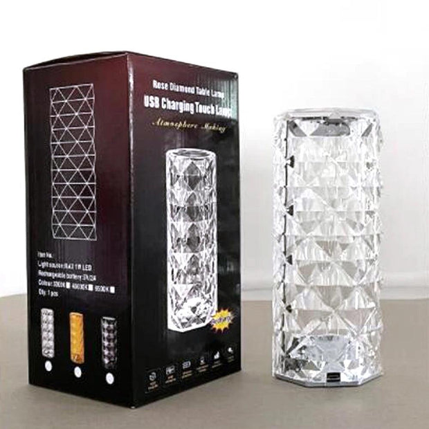 Rose Light And Shadow Projector Romantic Crystal Atmosphere Lamp - Sunny Side Store