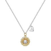 Rotatable Sunshine Sunflower Pendant Necklace Sunny Side Store